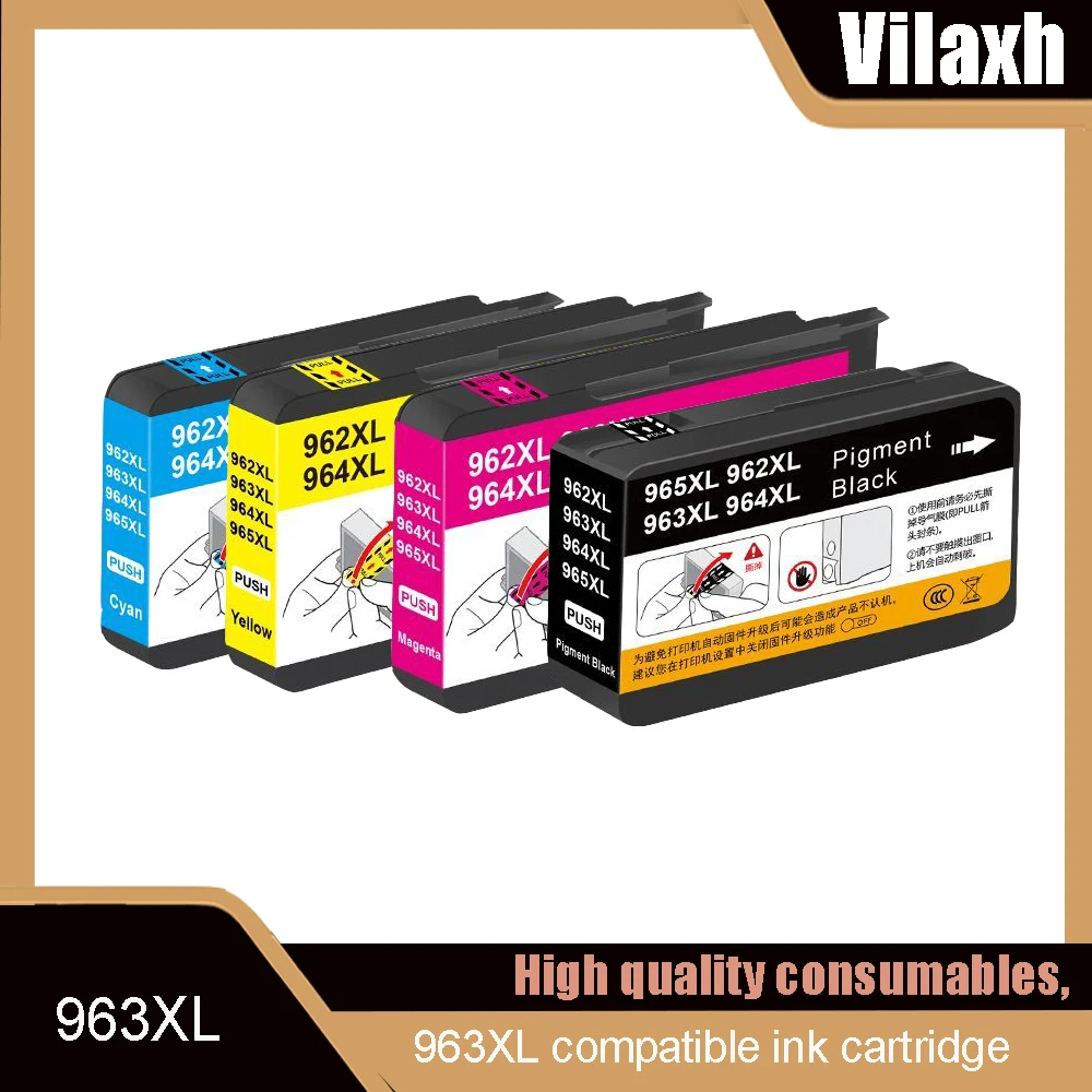 

Compatible for HP 963XL 963 HP963 ink cartridge for HP OfficeJet Pro 9010 9012 9013 9014 9015 9016 9019 9020 9022 9023 9025
