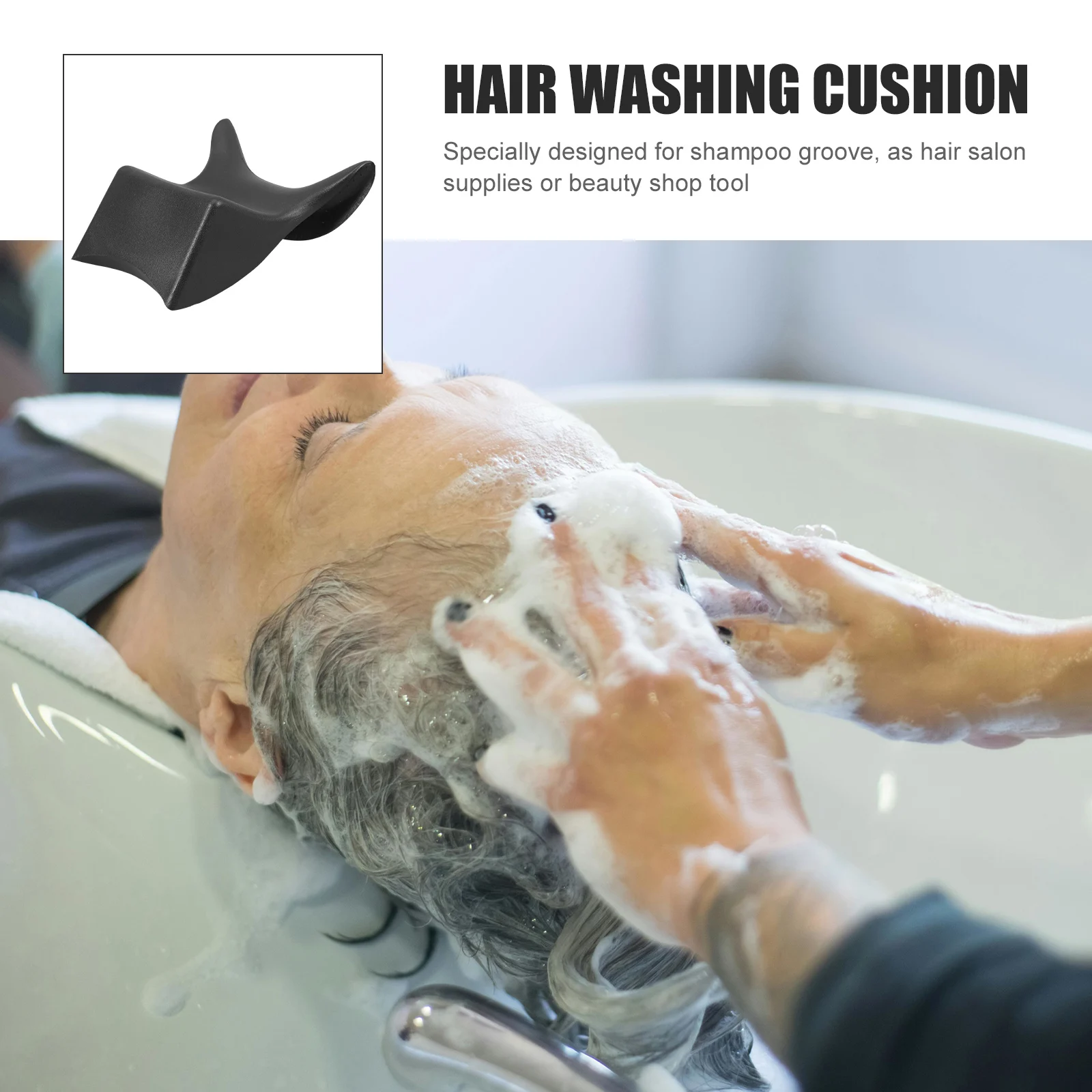 

Ergonomic Rest Cushion Hair Salon Bath Tub Reusable Support Pillow Shampoo Bowl Accessory Durable Comfortable Neck Support