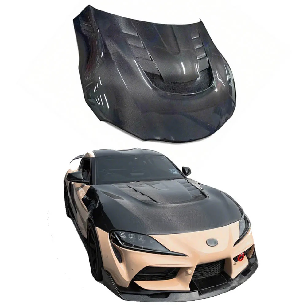 

Deren High QualityCarbon Fiber V Style Front Engine Hood for Toyotas Supra A90 A91 Mkv Engine Bonnet