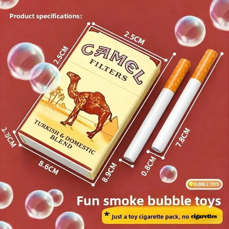 Ins Style Funny Cigarette Box Toy Photo Prop as gift for your Friend Gng Device Bubble Machine Outdoor Portable