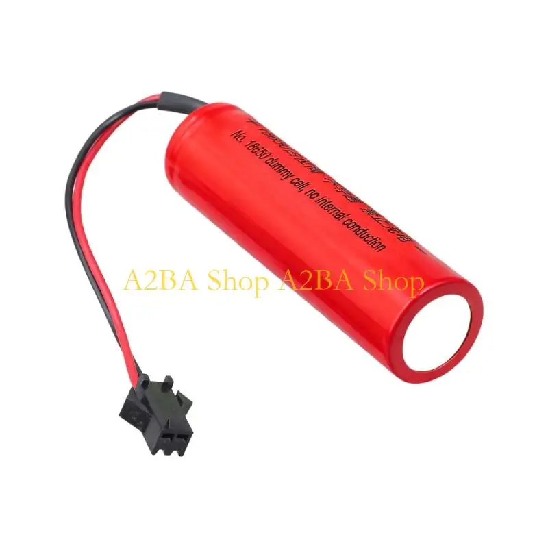

A2BA 0V 18650 Size Dummy Fake Battery Shell External Power Supply Placeholder Cylinder Conductor for Electronics Device Use