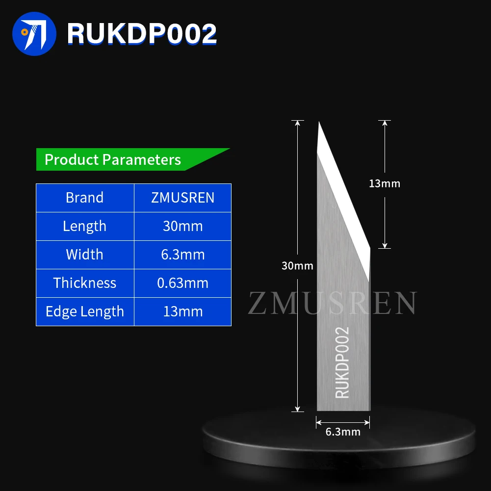 10PCS RUKING Vibration Blade Model RUKDP030 RUKDP032 RUKDP001 RUKDP002 RUKDP004 for Cutting Machine Zmusren Carbide Knife