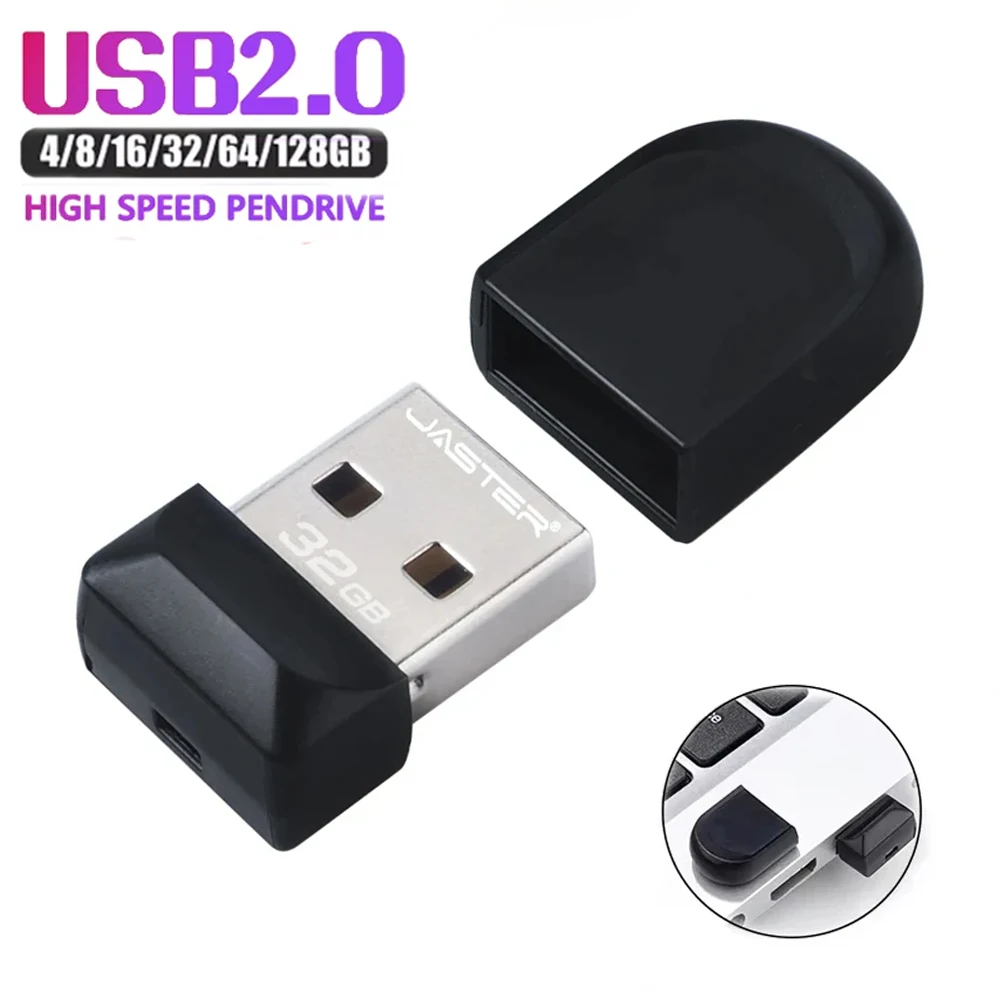 NEW Super Mini USB Flash Drive 128M/256M/1G/2G Waterproof USB2.0 Pen Drive 128GB Practical Capacity Pendrive Free Key Chain 64GB