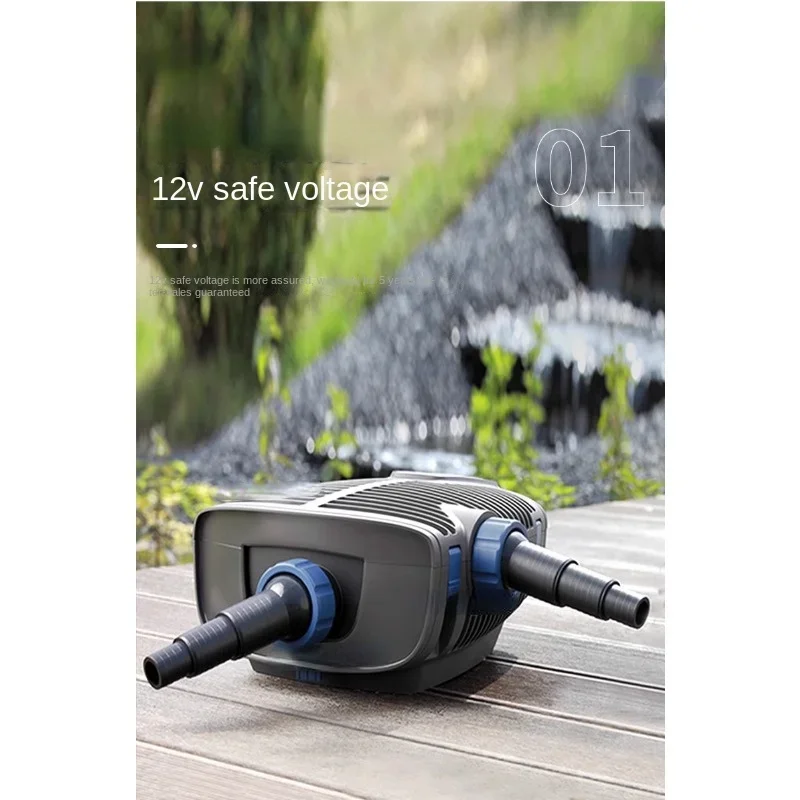 

12V Water Pump Fish Pond Low Pressure Circulating Water Pump Outdoor Koi Fish Pond Large Flow Submersible Pump