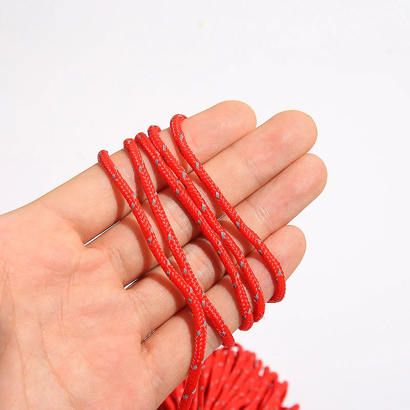 20m 3mm Reflektierendes Paracord Zeltseil Camping Markisenleine Abspannleine – Detail 6