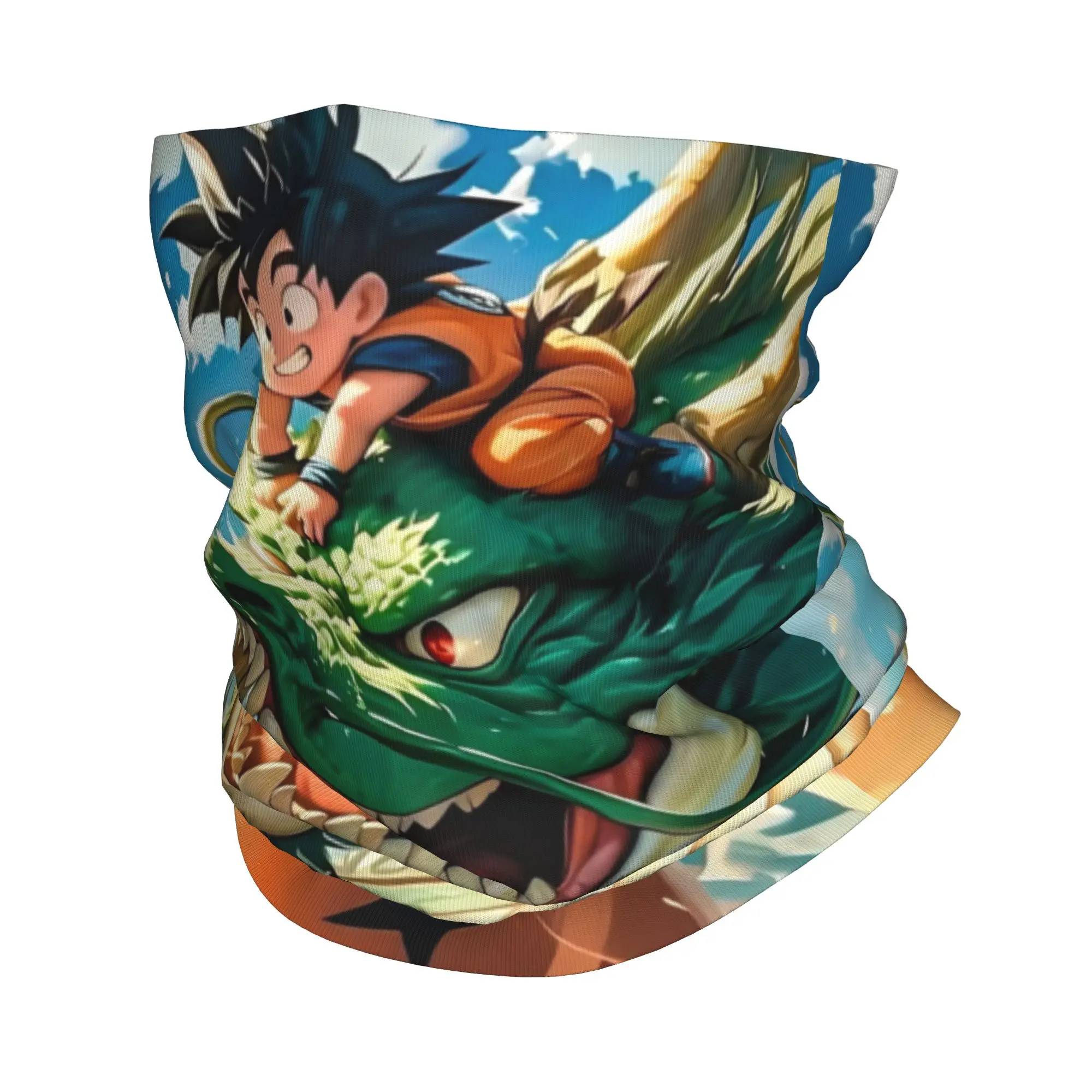 Pañuelo para el Cuello con Diseño de Dragon Ball, Máscara de Anime de Goku, Bufanda Multiusos, Pasamontañas para Pesca, para Hombres, Mujeres y Adultos, Lavable