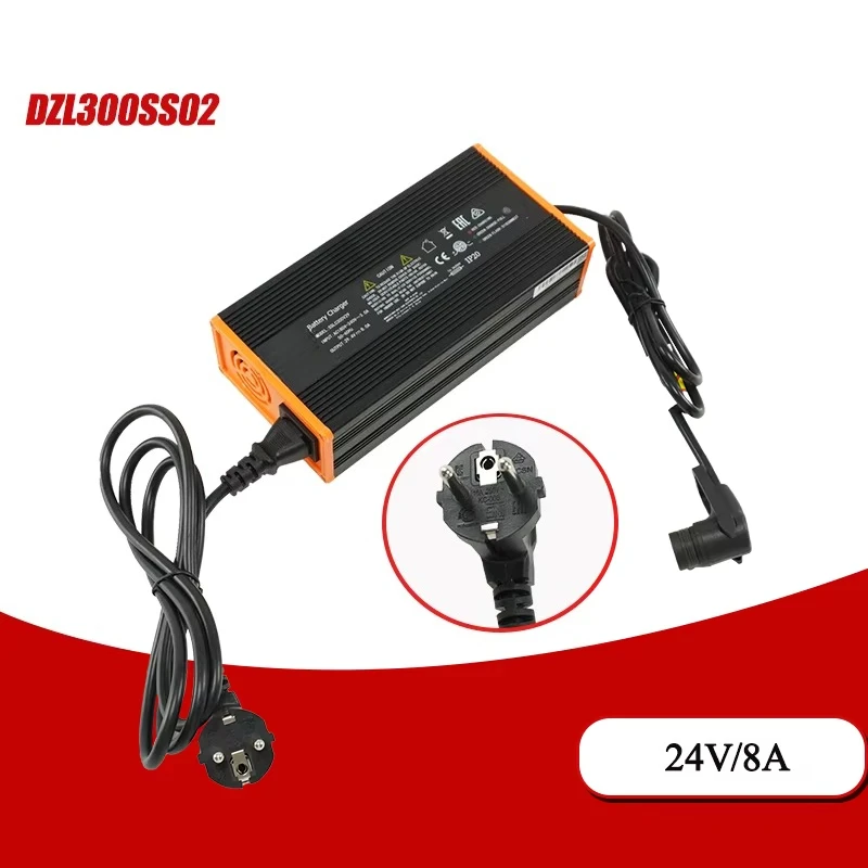 PTE15N Lithium Charger 24V/8A with European Standard Plug | Model DZL300SS02 | Forklift fast charging