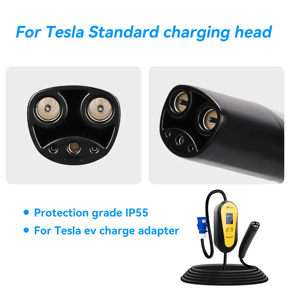 JDMEX テスラ EV ポータブル充電器アプリ制御電気自動車の充電器 7KW