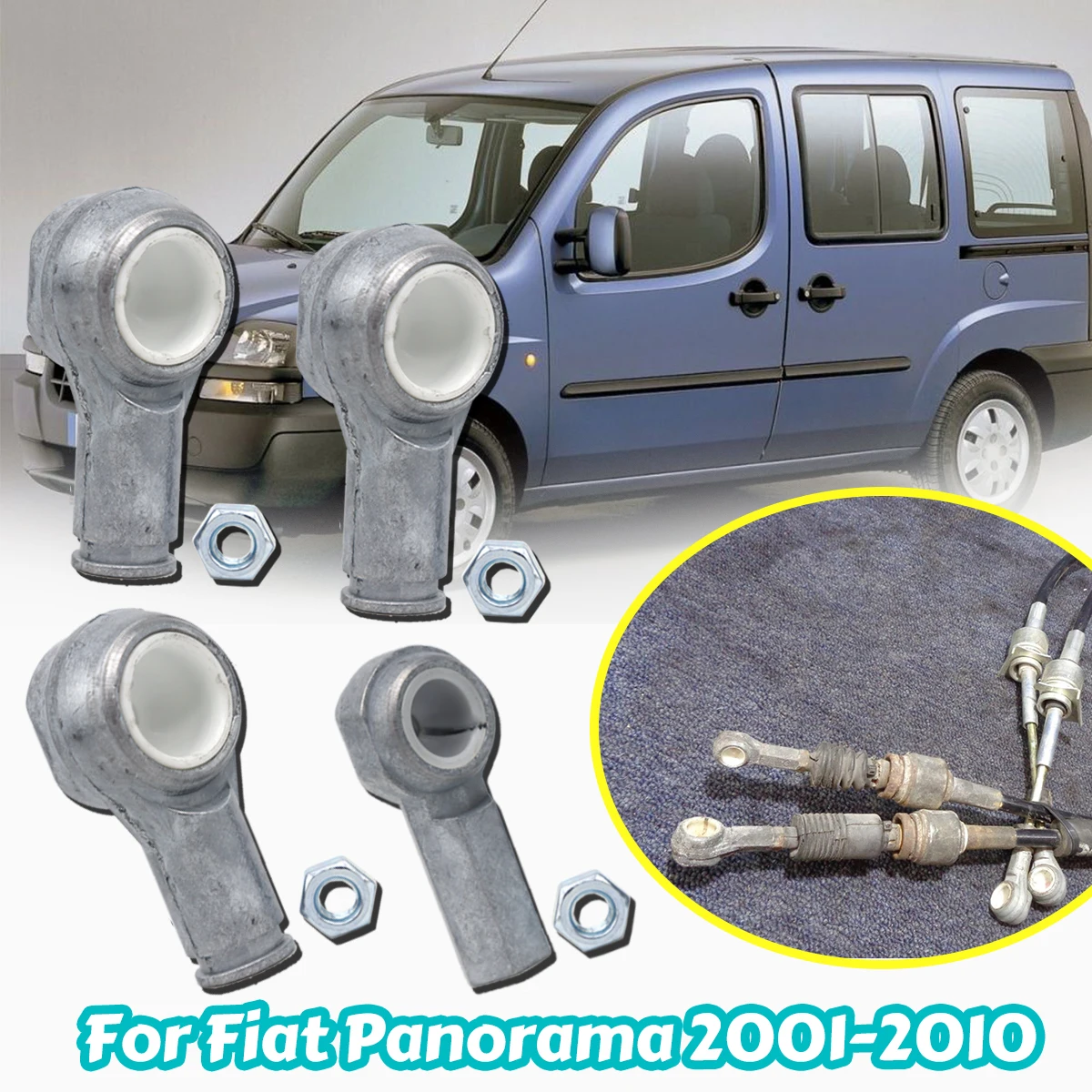 For Fiat Panorama 2001-2010 Manual Gear Shift Selector Lever Linkage Cable Connect Bushing Replace Accessories Parts End Rod Kit