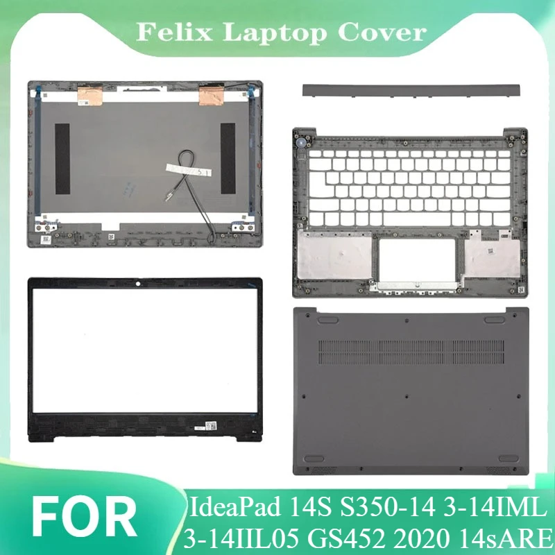 

New For IdeaPad 14S S350-14 3-14IML 3-14IIL05 GS452 2020 14sARE LCD Back Case/Bezel/Palmrest/Hinges/Bottom blue silver