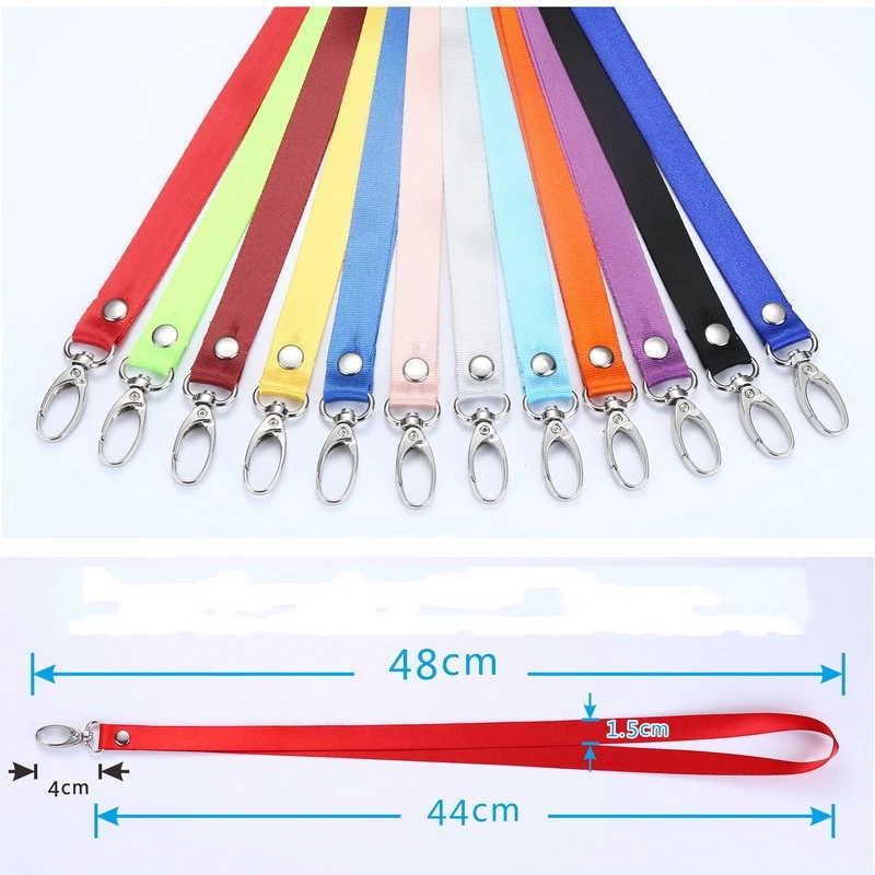 10 Pcs ID Card Rope Mobile Phone Lanyard Keys Gym Holder Fashion Personality Neck Strap USB Badge Lanyard Camera Rope