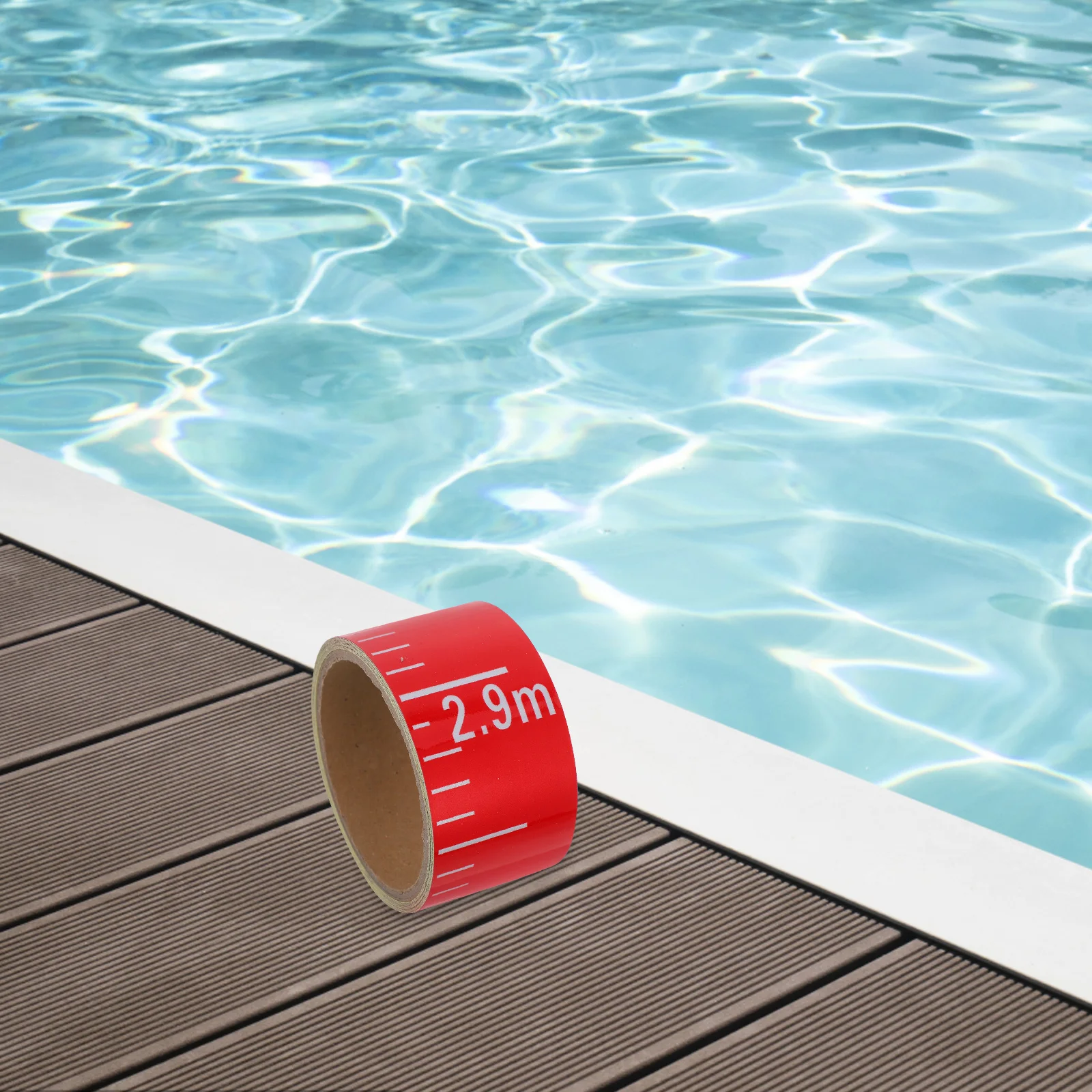 

Accurate Water Level Gauge Sticker with Scale Self Adhesive Measuring Decal for Pool Tank Liquid Height Indicator Tool