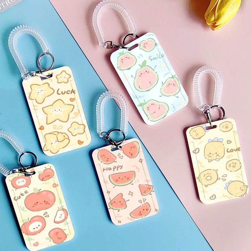 

1 шт. креативный мультяшный студенческий кампус с эластичной веревкой, для карты для еды, автобусной карты, карты для кафетерия, рабочего удостоверения личности