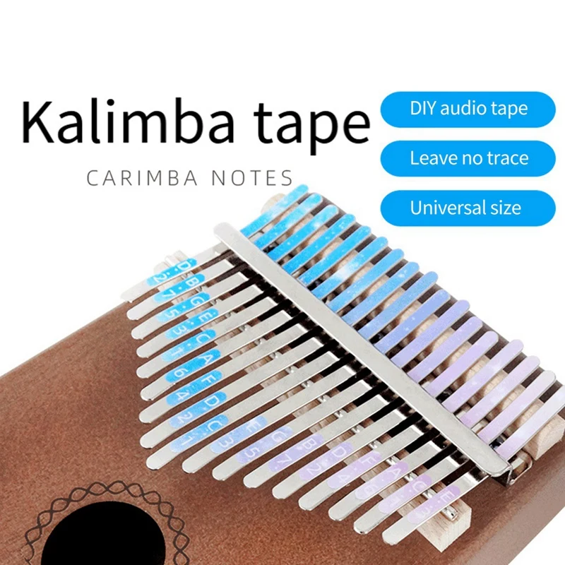 5Pcs Kalimba 21 Keys Sticker Thumb Piano Decals Keyboard Instruments Spare Parts Parts For Beginner Learner