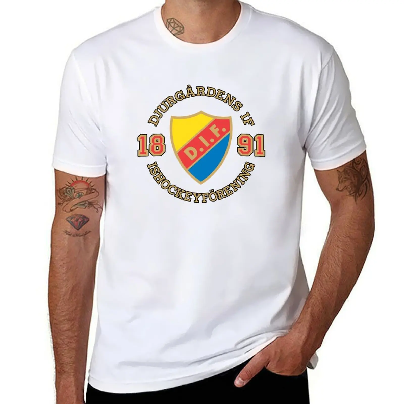shirts IF man for cotton man t package plain for tshirt Djurg?rdens men black man Hockey g T-Shirt t-shirt