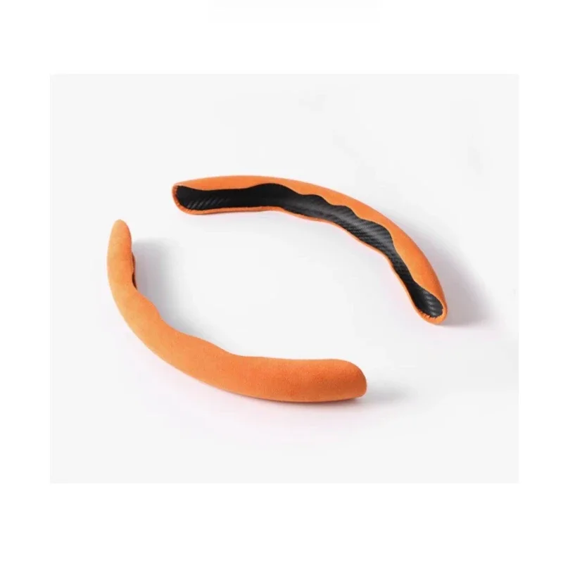 For Tesla Model 3/Y: Steering Wheel Cover - 2Pcs, Snap-On Tech Grip Interior Trim Components