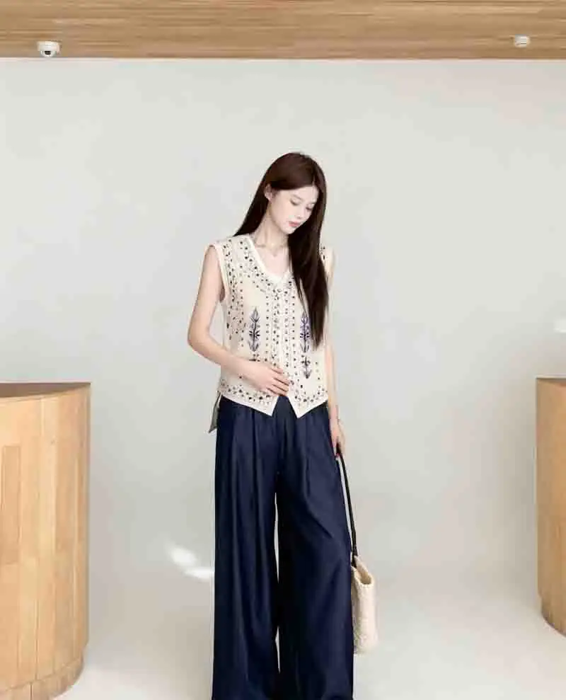 

Vests Waistcoats Thin Womens Vest Woman Top Fall Woolen Plaids Single-Breasted Lapels Corporate Temperament Officewear Business