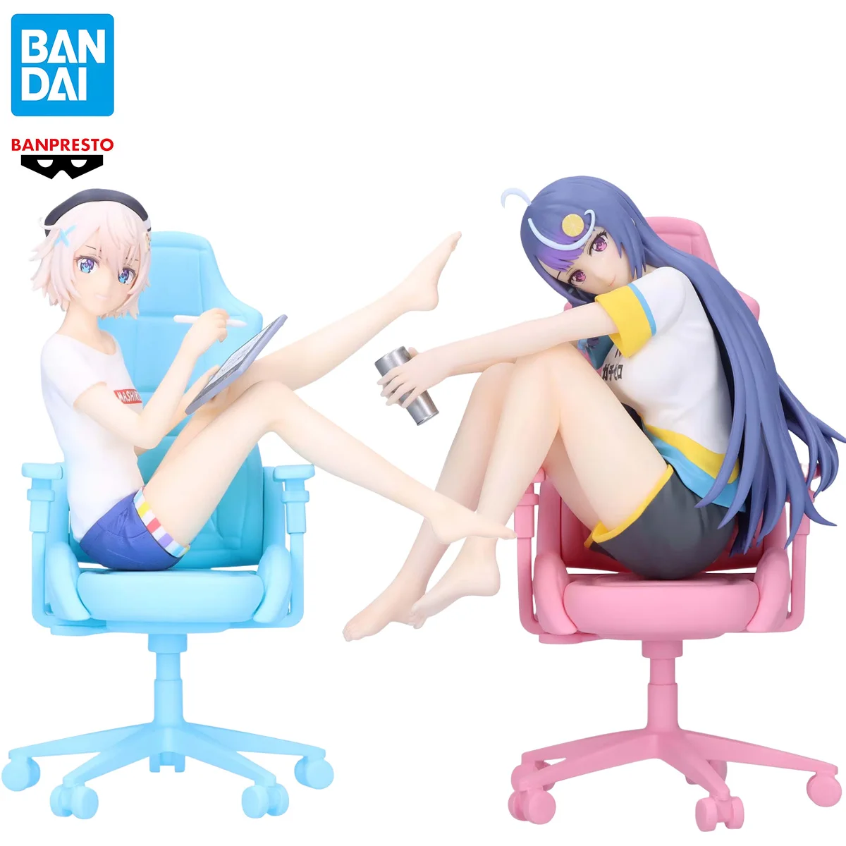 

BANPRESTO Irodori Mashiro & Kokorone Awayuki (VTuber Nandaga Haishin Kiri Wasuretara Densetsu ni Natteta) Anime Action Figure