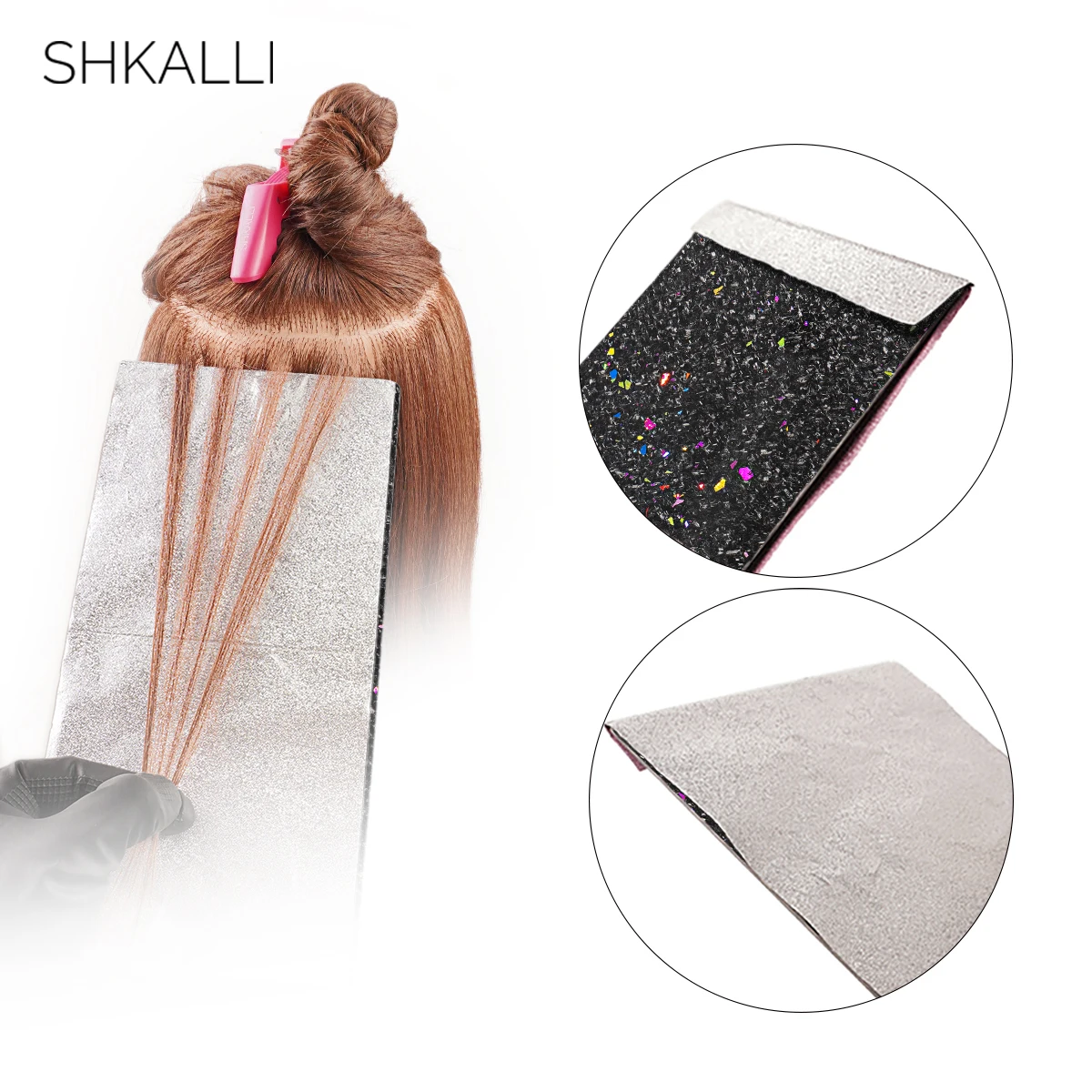 SHKALLI Professional Hair Colouring Tools, Carbon Fibre Hair Board, Hairdressing Colouring Sheet for Highlighting Tin Foil