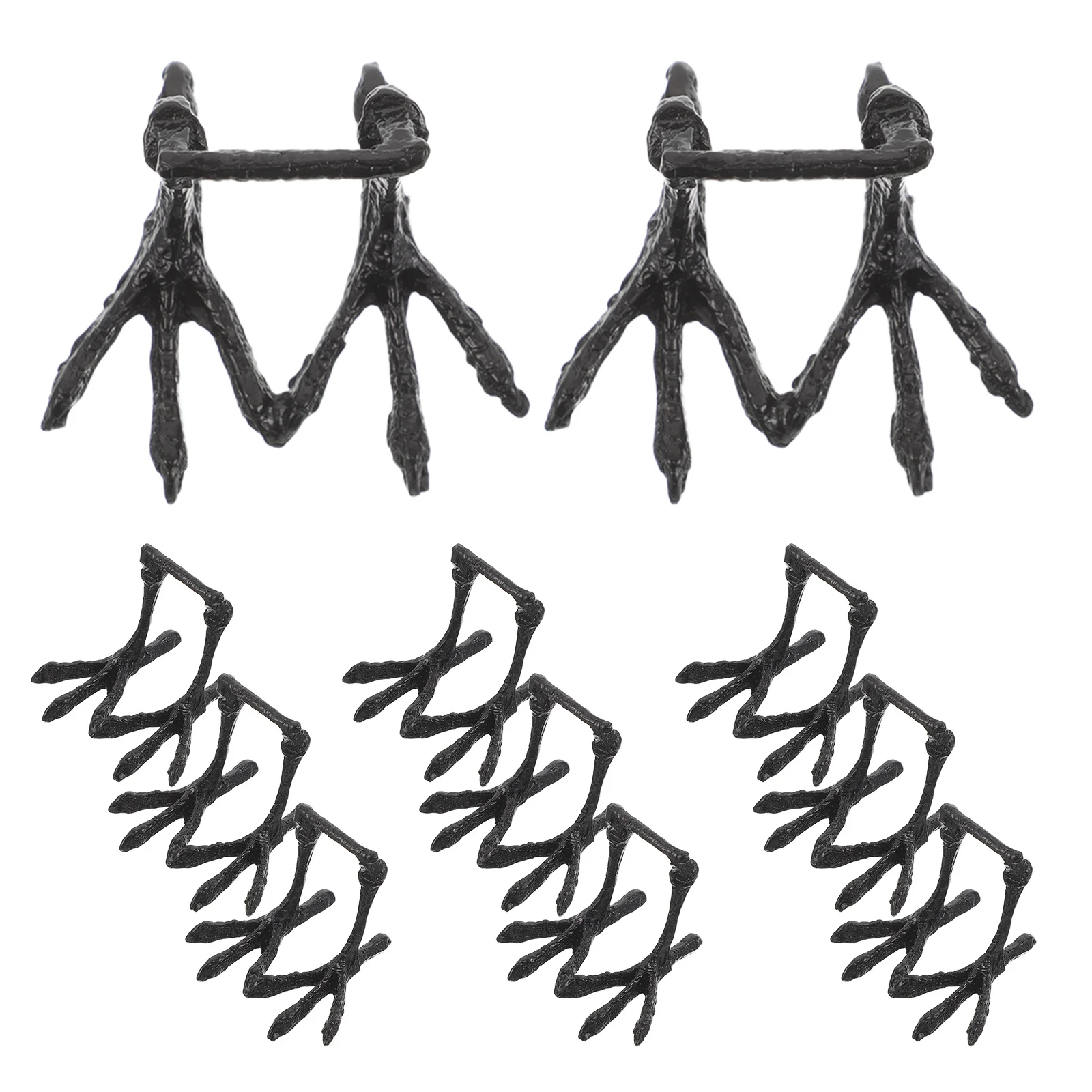 9 pezzi piedini durevoli per artigianato design realistico facile installazione progetti fai da te decorazioni di Halloween zampa di pappagallo per fai da te