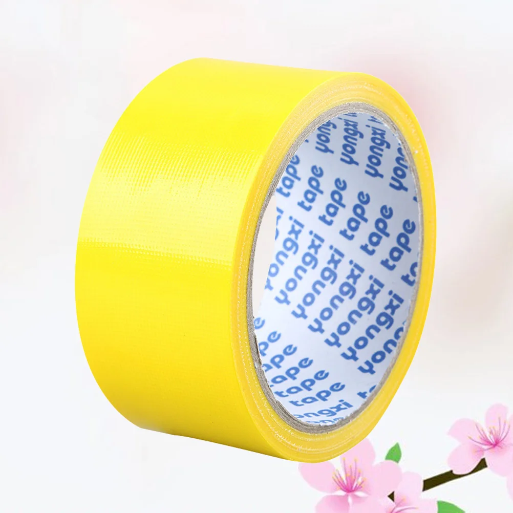 

The Tape Duct Strong Adhesive Cloth Waterproof Electrical Equipment DIY Stage Carpet Floor Yellow Single-Sided