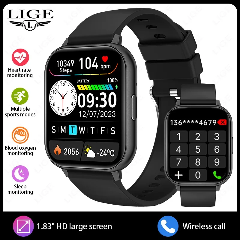 LIGE 2025 Smart Watch Men