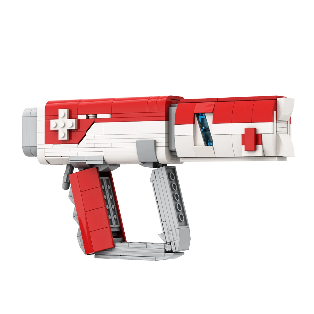 Gobricks MOC Apex Legends Health Injector Prop Bricks Model Apex Red Medical Gun Apex Hero Building Blocks Set Toys For Gift