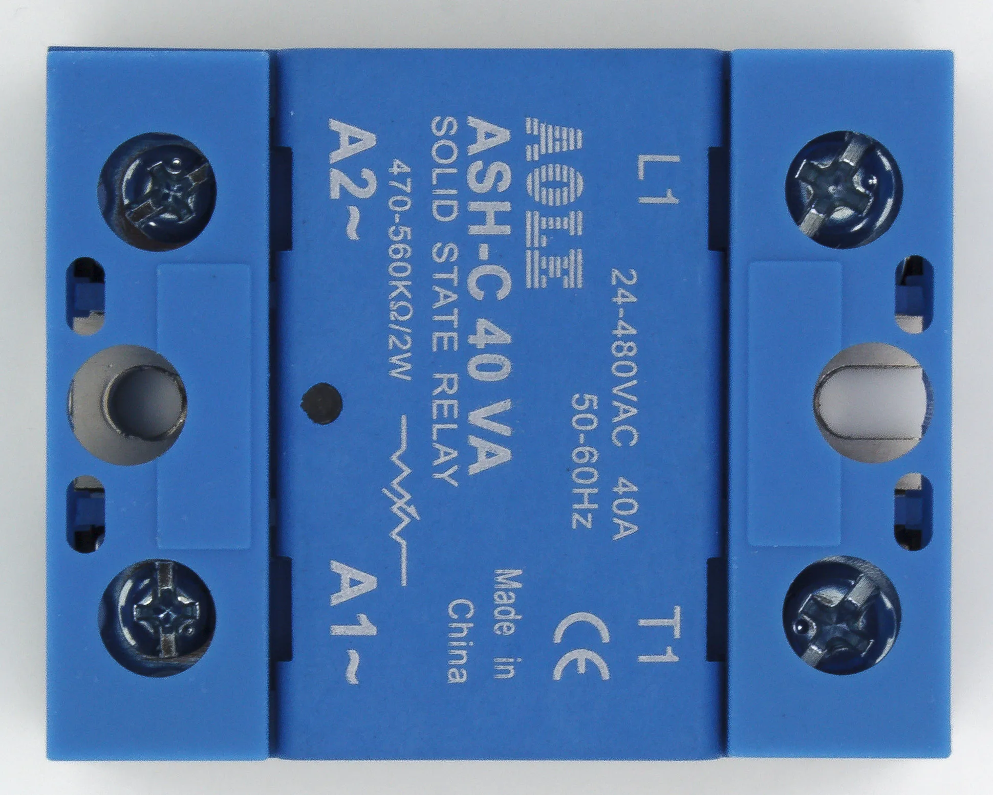 ASH-C-40VA single phase resistance to AC 40A 24-480VAC solid state voltage regulator 40VA SSR