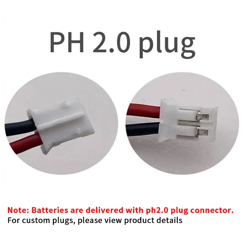 403035 3.7V Lipo Battery 400mAh Lithium Li Polymer Batteries Ph-2P for Massage Instrument Gps Navigator Smart Band Loudspeaker