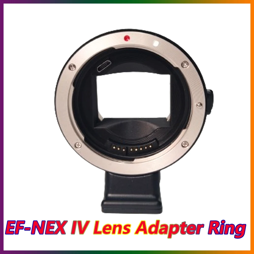 

EF-NEX IV AF Auto Focus Lens Adapter Ring For Canon EF EF-S lens to Sony E Mount A7RIII A7S II A9 A6500 NEX7 A6300 A6000