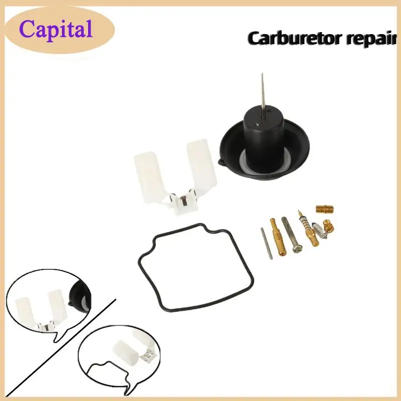 Durable-Grade Carburetor Repair Kit: Plunger Diaphragm & Float Included – Must-Have for Motorcycle and Dirt Bike Maintenance