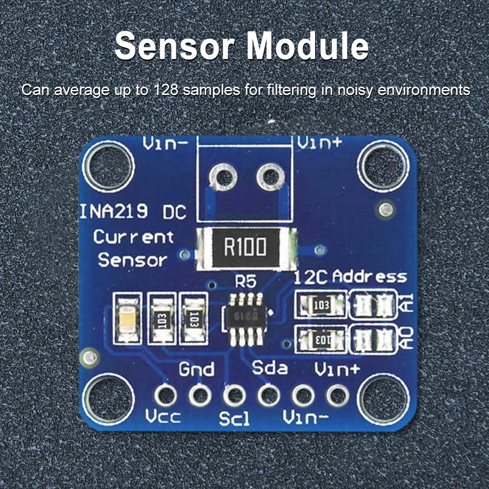 1-5PCS MCU-219 INA219 I2C Zero Drift Bi-directional Current Power Monitoring Sensor Module Sensor Breakout Monitoring Modules