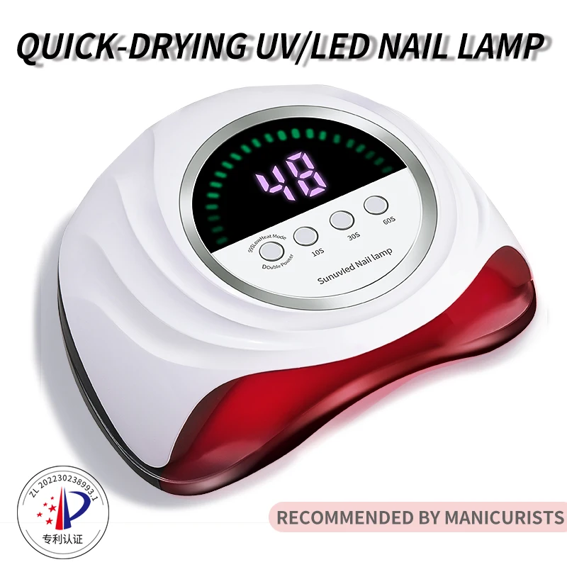 Lámpara de uñas anti ennegrecimiento que previene el ennegrecimiento de las manos luz roja Led Uv equipo de manicura herramientas suministros tecnológicos Gel de secado