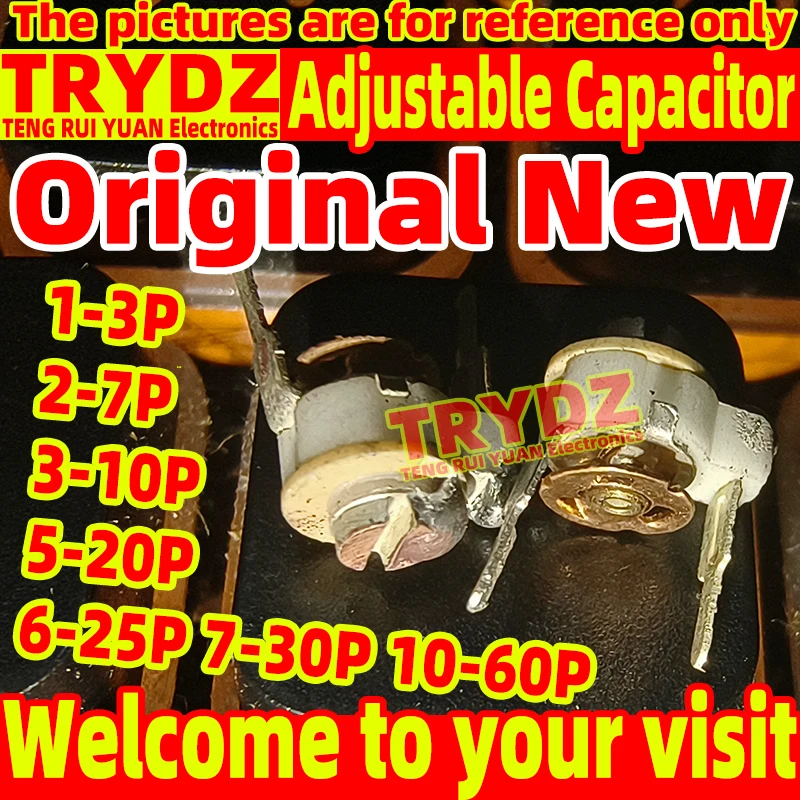 20-5pcs New 1-3P 2-7P 3-10P 5-20P 6-25P 7-30P 10-60P Small Ceramic Fine tuning Capacitor Adjustable Capacitor