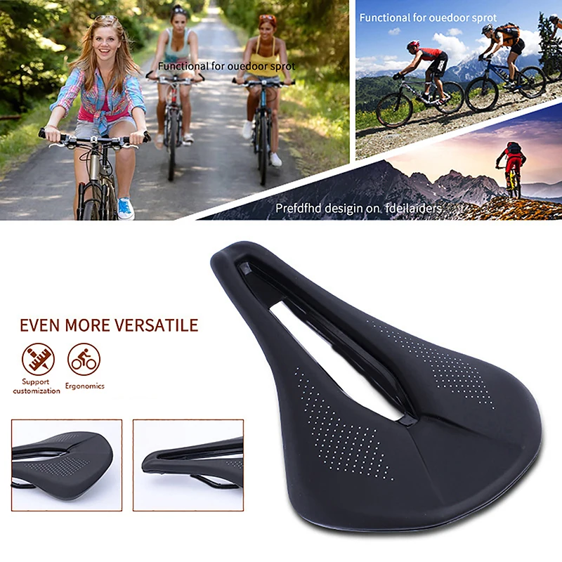 

1x Bike Seat Comfortable Bicycle MTB Mountain Road Seat Hollow Gel Cushion Exercise Bike Saddle Unisex Cycling Accessory Repair