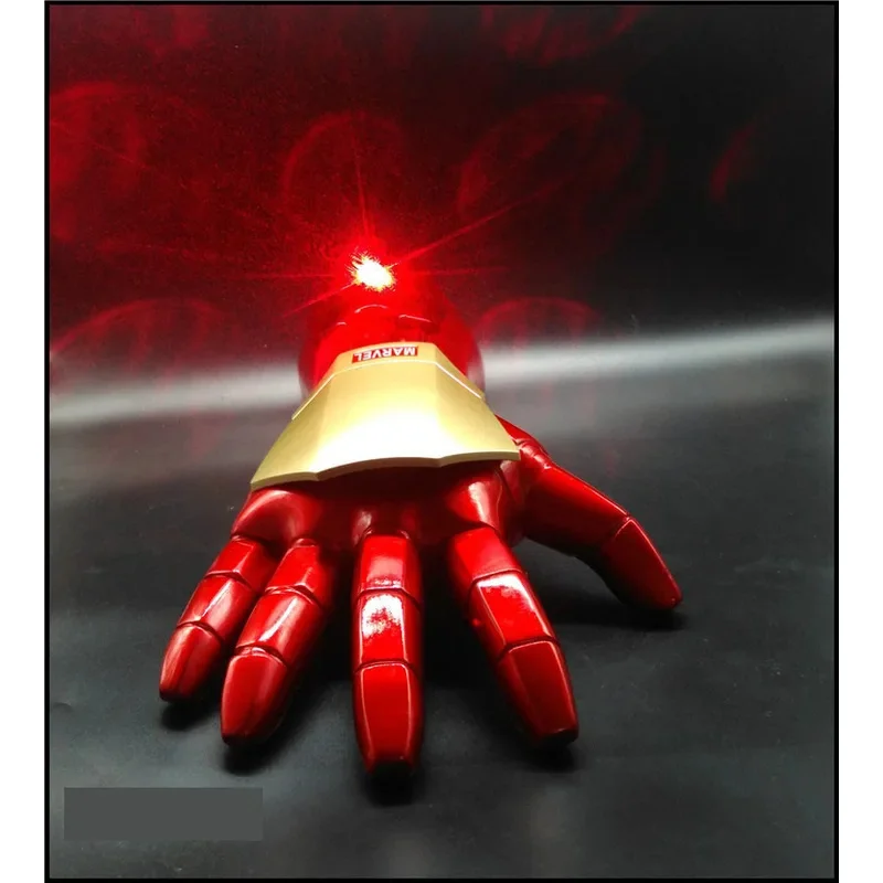 LCK01 الرجل الحديدي قفازات ضوء Led تأثيري اللعب ML أساطير الرجل الحديدي يمكن ارتداؤها قفاز PVC عمل الشكل 1:1 الدعائم هدايا عيد الميلاد fYh1@!