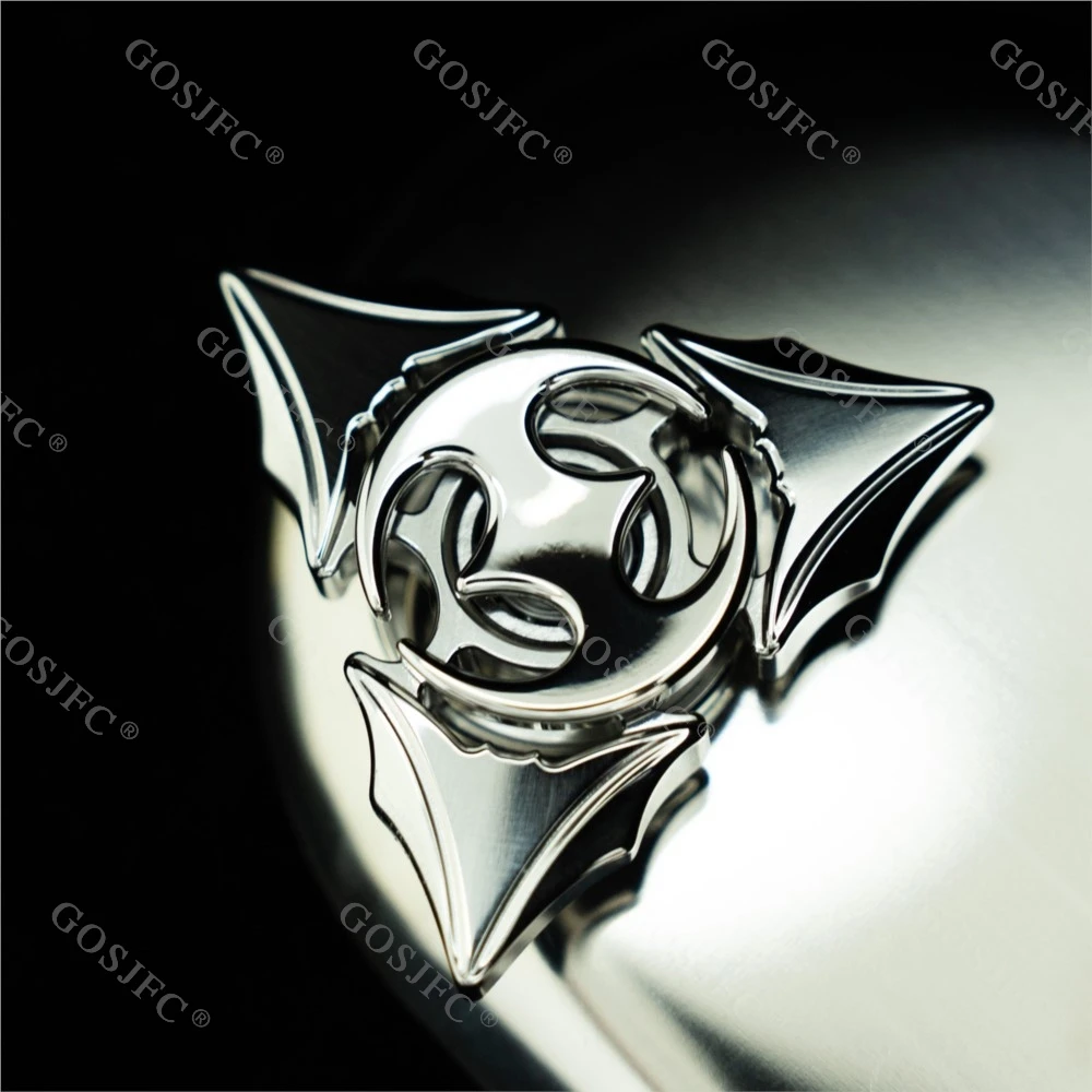 Chauve-souris à trois couches poignée vitesse Fidget Spinner EDC doigt Spinner EDC soulagement du Stress jouet Fidget jouets pour adultes