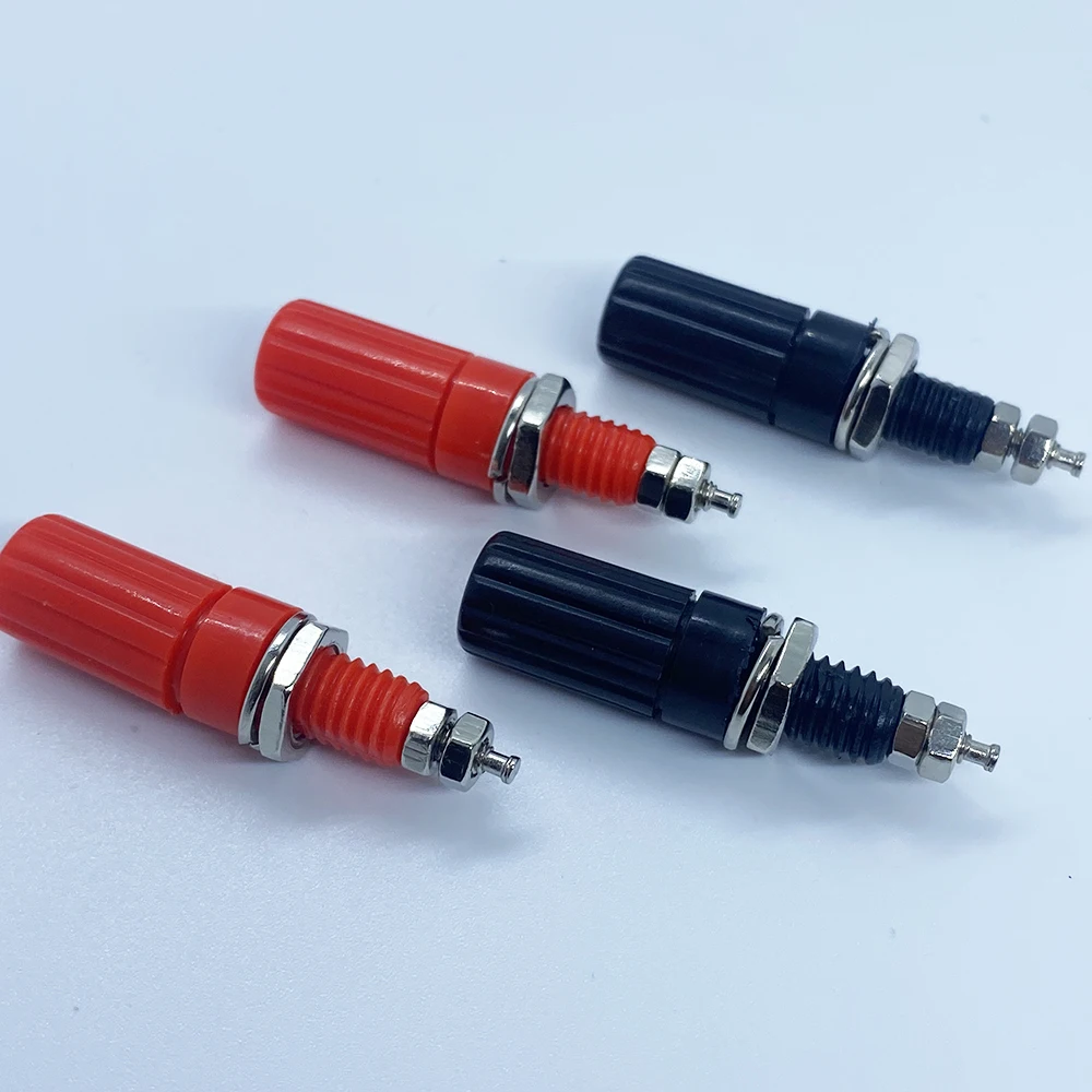 4mm Banana Binding Post Socket Terminal Audio Speaker Connector 4mm Banana Plug Test Probe Amplifier Jack Conversion Adapter