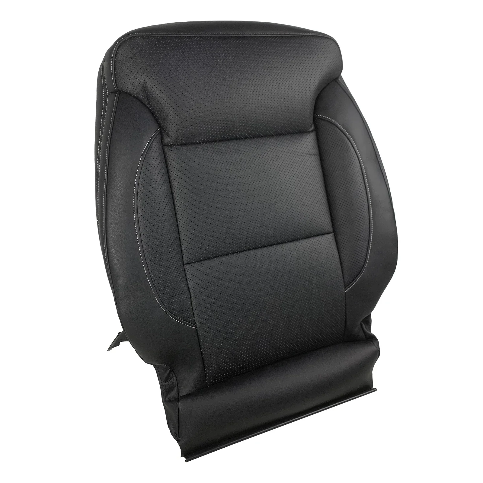 أسفل/الظهر أغطية مقاعد جلدية سائق/غطاء مقعد جانبي للركاب لاستبدال سيلفرادو 1500 2500 2015-2019 #3