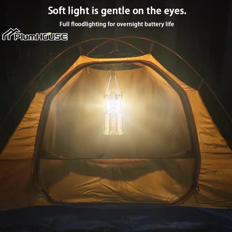 

Уличный светильник для кемпинга на солнечной энергии, долговечный, мощный, перезаряжаемый, аварийный светильник, портативная лампа