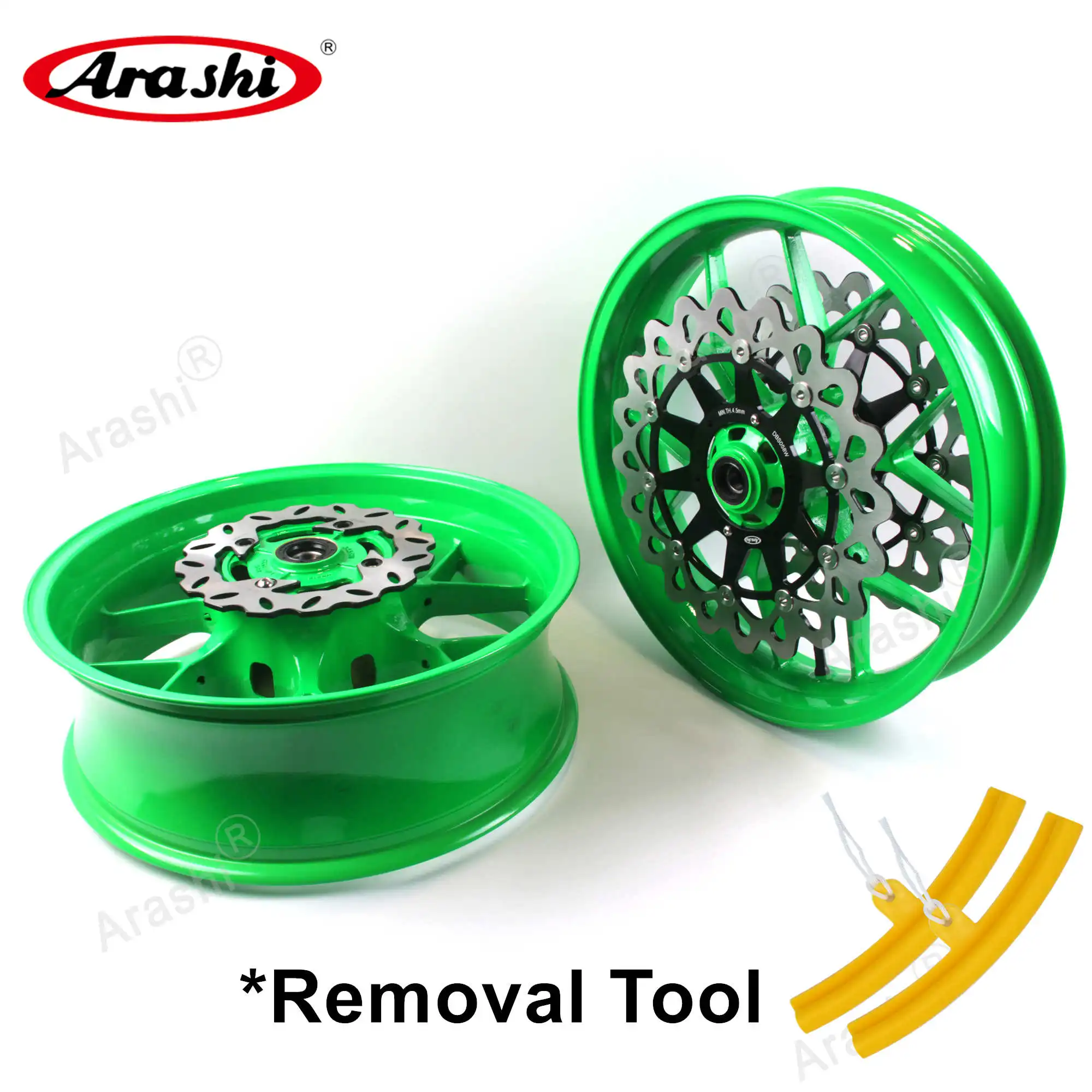 

Arashi Front Rear Wheel Rims Disc Rotor Set For HONDA CBR1000RR 2004 2005 CBR 1000 RR Fireblade Motorcycle Tire Rim Wheel Set