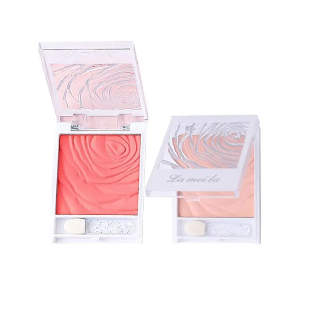 Palette de fard à joues monochromatique longue durée pour femme, rose, teinte des joues, pétale uniforme, cosmétiques pour le visage, mélanges naturels, 256