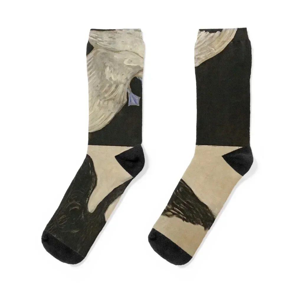 Hilma af Klint - The Swan, No. 01, Group IX-SUW Socks Thermal man winter colored cycling new year Socks For Man Women's