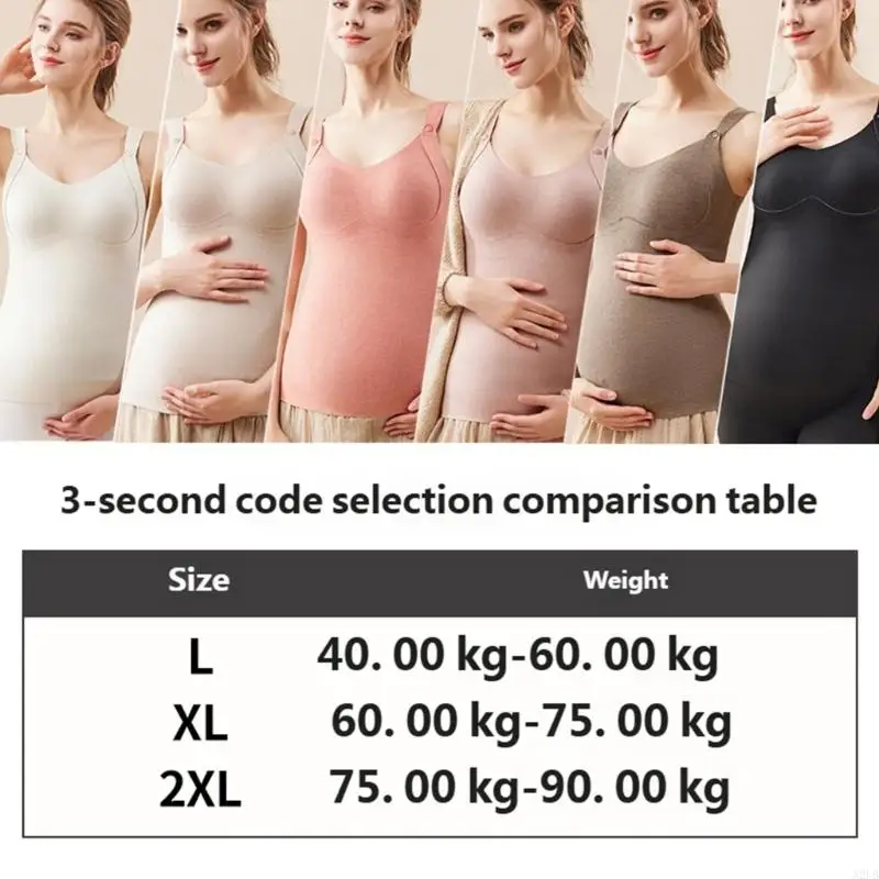 الأمومة سترة ساخنة التكنولوجيا المتقدمة وبطانة الصوف للدفء في الطقس البارد النساء الحوامل صدرية A2UB