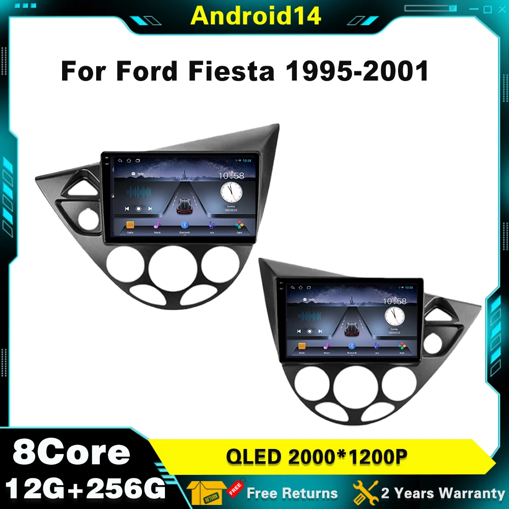 

Android 14 For Focus MK LHD 1998 Carplay GPS wifi For Ford Fiesta 1995-2001 Unit Multimedia Radio StereoCarplay Auto 2din
