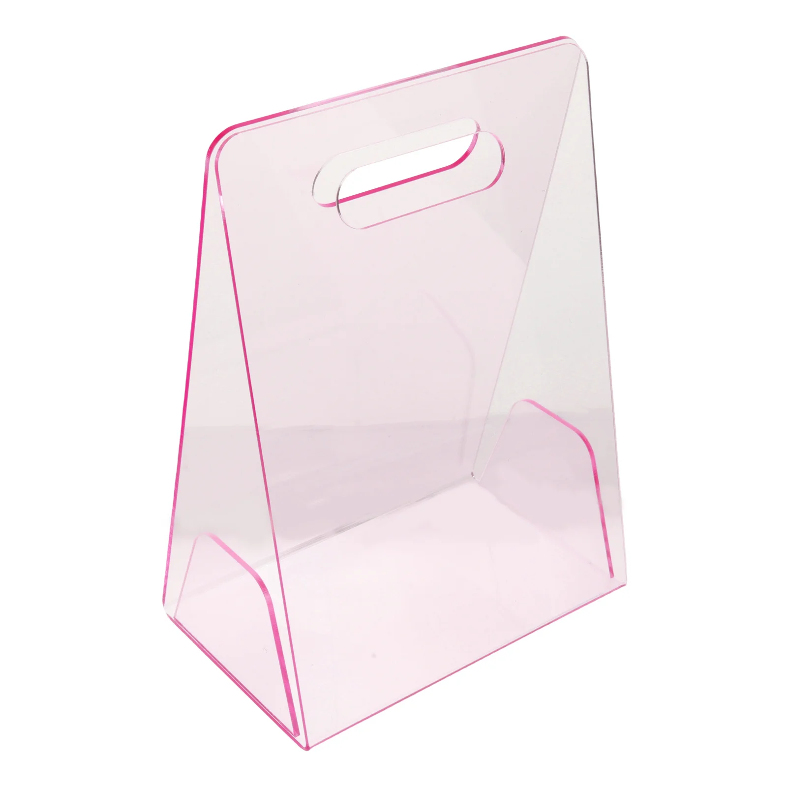 

Clear Acrylic Hand-Held Flower Box Transparent Portable Creative Floral Arrangement Vase Wedding Bridesmaid Decoration Display