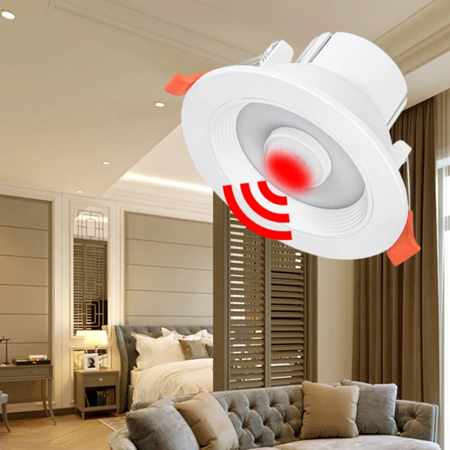 PIR Motion Sensor Spot LED Downlight Lamparas 5W 10W 15W 20W Smart Home LED Spot Light For Livingroom Bedroom Hallway Stairs