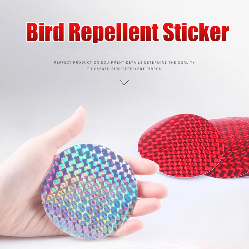 For Garden Courtyard Window Car Anti Bird Outdoor Bird Repellent Discs Bird Scare Sticker Deterrent Reflector Pest Control view 3