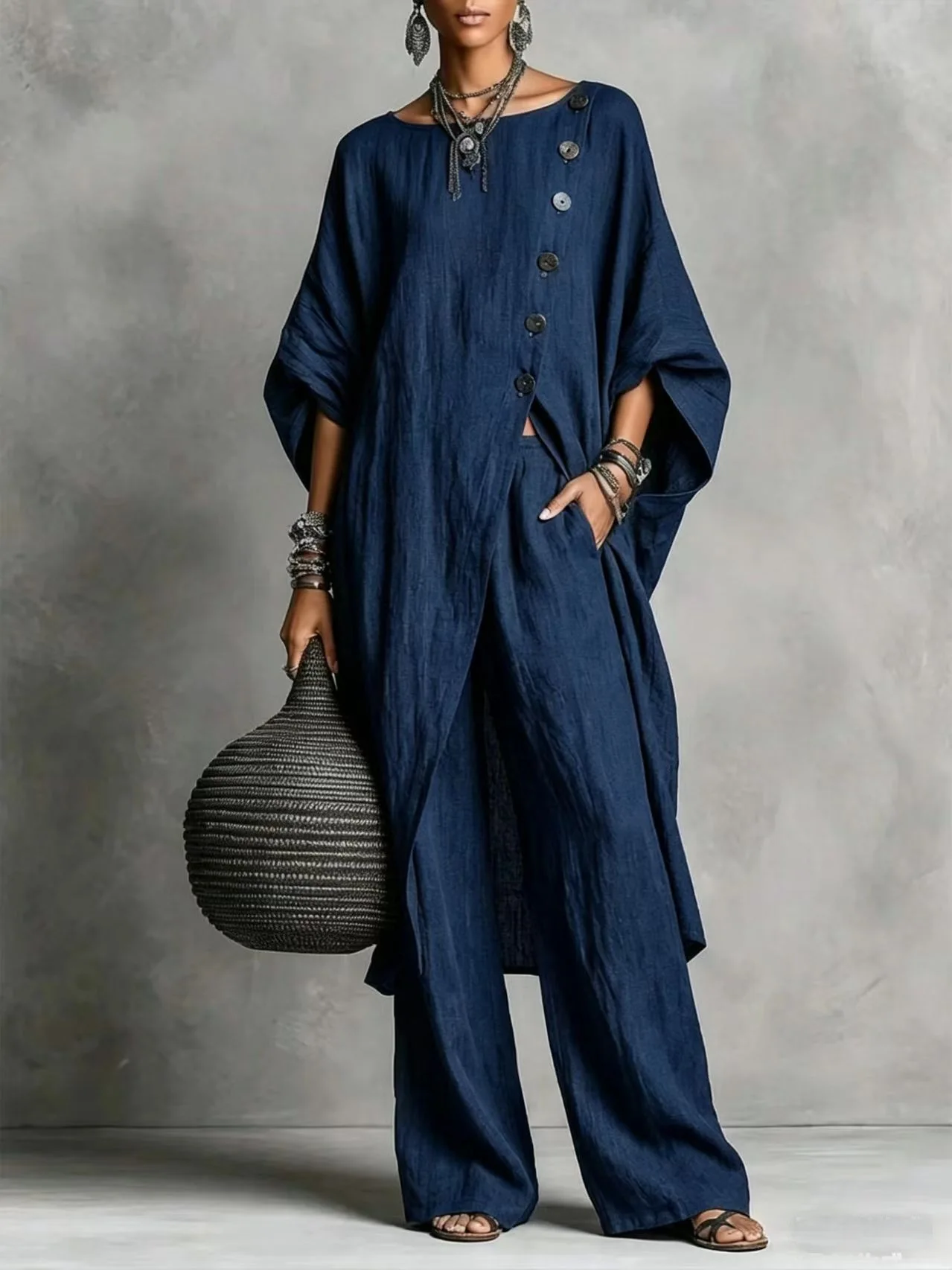 2026 Neuerscheinung Damen Unregelmäßiges Hemd Zweiteiler-Set, Lässiges Urbanes Mode-Outfit für Frauen – Detail 14