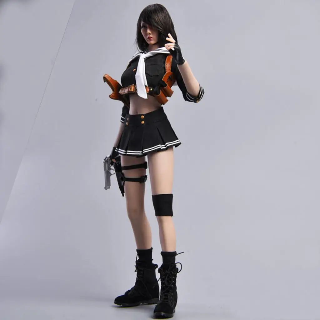 1 6 Scale Articulated Female Hand Model with Gloves for 12inch Figure Body Sport Girl Accessories